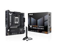 AMD B850 Micro-ATX motherboard, 14+2+1 80A DrMOS power stages, DDR5, PCIe 5.0 Ready, three M.2 slots, Wi-Fi 7, Realtek 2.5Gb Ethernet, DisplayPort, HDMI™, Aura Sync