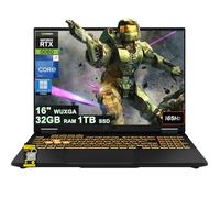 ASUS TUF Gaming F16 Laptop 16" WUXGA IPS 165Hz (100% sRGB, GSYNC) Intel 16-core i7-14650HX 32GB RAM 1TB SSD GeForce RTX 5060 (Up to 614 AI Tops) RGB Backlit Thunderbolt Hi-Res Win11Pro ICP Hub