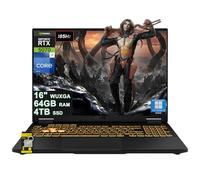 ASUS TUF Gaming F16 Laptop 16" WUXGA IPS 165Hz (100% sRGB, GSYNC) Intel 16-core i7-14650HX 64GB RAM 4TB SSD GeForce RTX 5070 DLSS4 (Up to 798 AI Tops) RGB Backlit Thunderbolt Wi-Fi6E Win11Pro ICP Hub
