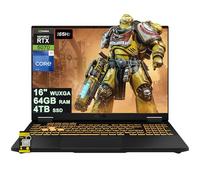 ASUS TUF Gaming F16 Laptop 16" WUXGA IPS 165Hz (100% sRGB, GSYNC) Intel 16-core i7-14650HX 64GB RAM 4TB SSD GeForce RTX 5070 DLSS4 (Up to 798 AI Tops) RGB Backlit Thunderbolt Wi-Fi 6E Win11 ICP Hub