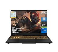 ASUS TUF Gaming F16 Laptop | 16" WUXGA IPS 165Hz | Intel 16-Core i7-14650HX | 32GB DDR5 1TB SSD | NVIDIA GeForce RTX 5070 DLSS 4 | RGB Backlit Thunderbolt 4 Wi-Fi 6E Win11 Pro w/DLCA Accessory