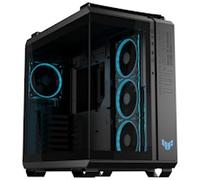 ASUS TUF GAMING GT502 Horizon TG ARGB BLACK,Double Chassis with Panoramic Design and Glass Panel, 4 Pre-Installed ARGB Fans, High-Speed USB-C Port, Mountable without Tools, Black
