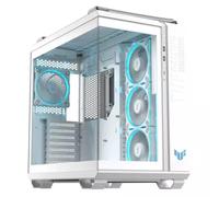 Asus TUF Gaming GT502 Horizon ARGB Case w/ Glass Front & Side ATX Dual Chamber Modular Design 4x ARGB Fans USB-C 20Gbps Carry Handles White