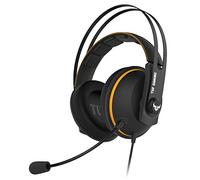 Asus TUF Gaming H7 PC and PS4 gaming headset with onboard 7.1 virtual surround and upgraded ear cushions for eyewear comfort - Yellow