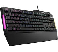 ASUS TUF Gaming K1 RGB keyboard with dedicated volume knob, spill-resistance, s