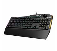 ASUS TUF Gaming K1 - RGB Keyboard with Volume Control (Splatter Resistance, Side Light Bar and Armoury Crate) Black - Spanish QWERTY
