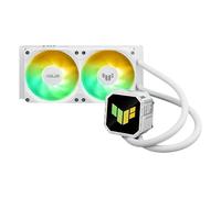 Asus TUF Gaming LC III 240 ARGB Liquid CPU Cooler, 240mm Radiator, White