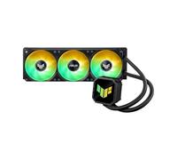 ASUS TUF Gaming LC III 360 ARGB AIO cooler with pre-installed & integrated triple fans designed for high airflow and static pressure; efficient pump to ensure maintains optimal operating temperatures