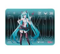 ASUS TUF Gaming P1 Hatsune Miku Edition Portable Gaming Mouse Pad - 10” x 8” (Medium Size), Aqua, Protective Coating, Water-Resistant Surface, Durable Anti-Fray Stitching, Non-Slip Rubber Base