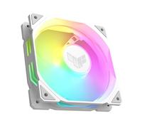 Asus TUF Gaming TR120 ARGB Reverse Blade 12cm PWM Case Fans (3 Pack), Hydraulic Bearing, 28mm Frame, Double-layer LED Matrix Design, 2000 RPM, White