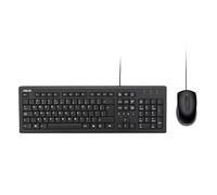 Asus U2000 Copilot Office Keyboard and Mouse Set, Hot Keys, Wired, Optical, USB, WIN 11