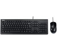 ASUS Keyboard & Mouse Set U2000 Copilot, Wired USB, Optical 1000 DPI, Hotkeys, UK Layout
