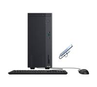 ASUS V500 Mini Tower 15L Desktop, 10-Core Intel Core i7-13620H Processor, 16GB RAM 1TB SSD, Windows 11 Home, Wired Keyboard & Mouse with PLUSERA 8-in-1 Hub, Gray