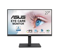 Asus VA27EQSB - 27" FHD PC Monitor - IPS Panel - 16:9-75Hz - 1920x1080-300cd/m² - Display Port, HDMI, VGA and 2X USB - Eye Care Technology - Speakers - Height and Rotation Adjustment