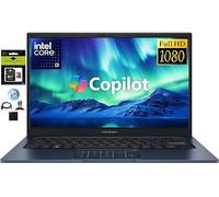ASUS Vivobook 14" FHD i3 Laptop, 16GB RAM 128GB SSD, 6-Core Intel Core i3-1315U (Up to 4.6GHz), NumberPad, Long Battery Life, Private Webcam, Windows 11 Laptop for Student, Business, Home, School