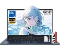 ASUS Vivobook 14" FHD IPS Business Laptop, 24GB RAM 1TB SSD Intel 10-Core 5 120U(Beats i7-1335U, Up to 5GHz), Laptop for College Students Study-Home with Privacy Webcam, Wi-Fi 6, Copilot AI, Win 11