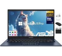 ASUS Vivobook 14" FHD Laptop 2025 Business Student, Lifetime Office 2024, 6-Core 13th Intel i3 (Up to 4.5GHz), 16GB RAM & 1TB Storage (512GB SSD + 500GB Ext), HubxcelAccessory, Win 11 Pro Copilot AI