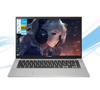 ASUS Vivobook 14" FHD Laptop Computer, Intel i3 (2-Core) CPU, 4GB RAM|128GB SSD, Lightweight, Intel HD Graphics 610, Bluetooth, Windows 11,Webcam, Wi-Fi, for Business & Students, White, RK Bundle