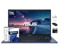 ASUS Vivobook 14" FHD Laptop for for Student Business 2025, AI-Powered Computer, 6-Core Intel i3, 16GB RAM & 1TB Storage (512GB SSD + 500GB Ext), HubxcelAccessory, WiFi, Win 11 Pro, Lifetime MS Office