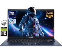 ASUS Vivobook 14" FHD Laptop, Intel 6-Core i3-1315U (Beat i7-1250U), 8GB RAM 512GB SSD, Laptop for College Students and Business with NumberPad, Long Battery, Private Webcam, Win 11, W/Accessories