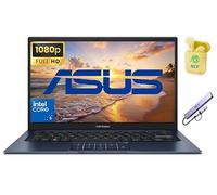 ASUS Vivobook 14 Laptop, 14" FHD Business Laptop Computer, 10-core Intel Core 5 120U Processor, 24GB RAM 1.5TB Storage (1TB SSD+512GB Docking Set), AI Copilot, Windows 11, NLY Earphones, Quiet Blue