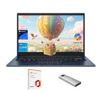 ASUS Vivobook 14 Laptop,14" FHD Bussiness Laptop PC,Intel Core i5-1334U, 40GB RAM, 2TB SSD + 128GB Portable SSD, Copilot AI, Fast Charging, NumberPad, Windows 11 Pro,with Lifetime Office