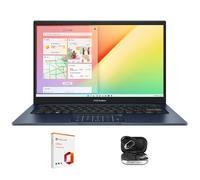 ASUS Vivobook 14 Laptop,14" FHD Laptop for Student Business Home School, Intel Core 5 120U, 16GB RAM 512GB SSD, Numeric Keypad, Office 19 Lifetime & Bundle, Windows 11 Pro, Quiet Blue