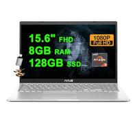 ASUS VivoBook 15 Business Laptop 15.6" FHD Anti-Glare AMD Ryzen 3 3250U 8GB RAM 128GB SSD USB-C VGA Camera SonicMaster Win11 w/ICP Accessory