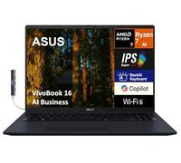 ASUS Vivobook 16 Copilot+ PC 16.0" IPS WUXGA Display (AMD Ryzen AI 7 350, 24GB DDR5, 1TB SSD, AMD Radeon 860M, Backlit KB, WiFi 6, Webcam, Bluetooth 5.4, Win 11 Pro) w/DKZ Hub - M1607KA