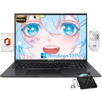 ASUS Vivobook 16-inch Thin&Light Laptop - 60Hz WUXGA Display, Intel 10-Core i7-1355U, 40 GB RAM, 1 TB SSD, Chiclet Keyboard, Wi-Fi, USB-C/A, Win 11 Pro & MS Office 2021, with External CD/DVD Drive