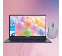 ASUS Vivobook 17.3” FHD Daily Laptop, Intel Core i3-1215U, Intel UHD Graphics, 8GB RAM, 256GB SSD, HDMI, Webcam, Wi-Fi, Windows 11 Home, Blue, Bundle with Thunderobot ML101 Purple Wireless Mouse