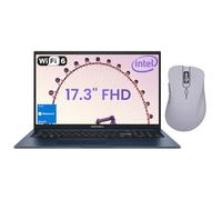 ASUS Vivobook 17.3” FHD IPS Laptop, Intel Core i3-1215U, 40GB RAM, 2TB PCIe SSD, Type-C, HDMI, Webcam, Bluetooth, Wi-Fi 6, Windows 11 Home, Blue, Bundle with Thunderobot ML101 Purple Wireless Mouse