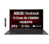 ASUS Vivobook 17X Laptop 17.3" FHD Display (14-Core Intel i9-13900H, 16GB RAM, 2TB PCIe SSD, Intel Iris Xe, Backlit KB, Fingerprint, WiFi 6E, Win 11 Home) /w DKZ USB Port Expander, K3704VA-DH96-S