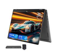 ASUS Vivobook Flip 14" 2-in-1 WUXGA Touch Laptop, Intel Ultra 7 256V, 16GB LPDDR5, 2TB Storage (1TB SSD+1TB Docking Station), Intel Arc Graphics, Backlit Keyboard, Webcam, Wi-Fi 7, Win 11, Gray