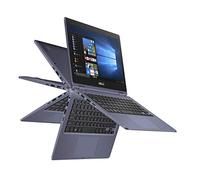ASUS VivoBook Flip Thin and Light 2-in-1 Laptop - 11.6" HD Touchscreen, Intel Dual-Core Celeron N3350 Processor, 4GB RAM, 64GB eMMC Storage, Windows 10 in S Mode, Office 365 - J202NA-DH01T