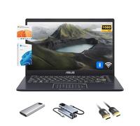 ASUS Vivobook Go 14 inch FHD Laptop for Business & Student, Intel Celeron, 4GB RAM, 128GB eMMC + 256GB Portable SSD, Wi-Fi & BT, Webcam, NumberPad, HDMI, 5-in-1 Hub, 1-Year of Microsoft 365, Win 11