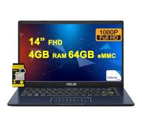 ASUS Vivobook Go 14 Student Laptop 14” FHD Anti-Glare Intel Celeron N4500 4GB RAM 64GB eMMC Type-C Long-Lasting Battery Win11 ICP Accessory