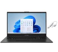 ASUS Vivobook Go 15 15.6” FHD Laptop|AMD Ryzen 5 40|AMD Radeon Graphics|Webcam|Numeric Keypad|Mixed Black| 8GB RAM DDR5 | 512GB SSD |Windows 11 Home |Bundle with USB 3.0 Hub