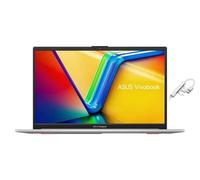 ASUS Vivobook Go 15.6” FHD Laptop | AMD Ryzen 5 7520U(Beat i7-1255U) Processor | AMD Radeon Graphics | Silver | 8GB RAM | 512GB SSD | Windows 11 Home | Bundle with USB 3.0 Hub
