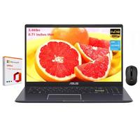 ASUS Vivobook Go 15 L510 Laptop 15.6" FHD, Intel Celeron N4020, 4GB DDR4 RAM, 128GB Memory, Microsoft 365, Slim and Lightweight, Win 11 Home S with Wireless Mouse