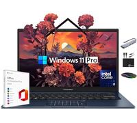 ASUS Vivobook Laptop 2025 Ultra Portable Business Computer, 14" FHD Display, 16GB RAM, 1TB Storage (512GB SSD + 500GB Ext), 6-Core Intel i3-1315U, MarxsolAccessory, Win 11 Pro, Lifetime Office 2024