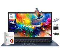 ASUS Vivobook Laptop Business 2025-2026, Lifetime Office, AI-Powered Computer, 14" FHD Display, 10-Core Intel i7-1355U, 16GB RAM, 1TB Storage (500GB SSD + 500GB Ext), MarxsolAccessory, Win 11 Pro