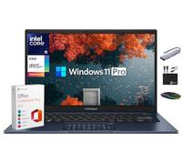 ASUS Vivobook Laptop Business Computer 2025-2026, Lifetime Microsoft Office, Copilot, 14" FHD Display, 10-Core Intel i5 CPU, 40GB RAM, 1.5TB Storage (1TB SSD + 500GB Ext), MarxsolAccessory, Win 11 Pro