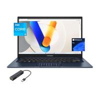 ASUS Vivobook Laptop for Students and Business, 14" FHD Micro-Edge Display, 12th Gen Core i3-1215U(Up to 4.4 GHz), 8GB RAM, 512GB PCIe SSD, WiFi 6E, 180° Lay-Flat, Webcam, USB-C, PDG RJ45, Win 11 Pro