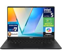 ASUS Vivobook S 14 AI Powered Laptop 14.0" AMOLED WUXGA Display (Intel Ultra 5-226v, 16GB LPDDR5X, 512GB SSD, Intel Arc, Backlit KB, 2 Thunderbolt 4, WiFi 7, Webcam, Bluetooth 5.4, Win 11 Home)