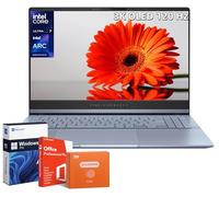 ASUS Vivobook S 15 OLED Laptop, Intel Ultra 7 155H, with Office Pro Lifetime License, 15.6" 3K OLED 120Hz Display, ARC Graphics, 16 GB RAM, 2 TB SSD, Backlit KB, Wi-Fi 6E, Windows11 Pro & Accessories