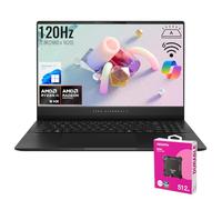 ASUS Vivobook S 16 AI Copilot+ PC Business Laptop, 15.6" 2.8K 120Hz, AMD Ryzen AI 9 HX 370, 32GB RAM, 1TB SSD, Radeon Graphics, Wi-Fi 6, RGB Backlit KB, Win11 H, Bundle with ADATA 512GB External SSD