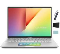 ASUS Vivobook S14 14'' FHD 1080p Display Laptop, Intel Core i7-8565U, 8GB RAM, 512GB SSD, Face Login w/IR Camera, ScreenPad 2.0, Windows 10 Home, Silver with TGY Accessories