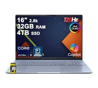 ASUS Vivobook S16 AI PC Laptop 16" 2.8k OLED 120Hz (600nits HDR, 100% DCI-P3) Intel 16-core Ultra 9 285H 32GB DDR5 4TB SSD Backlit for Creator Business Professional Work Win11 ICP Hub/Copilot+ AI