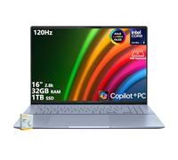 ASUS Vivobook S16 Copilot+ AI PC Laptop | 16" 2.8k OLED 120Hz | Intel Core Ultra 9 285H | 32GB RAM 1TB SSD | RGB Backlit for Creator Designer Business Professional Win11 w/DLCA Accessory
